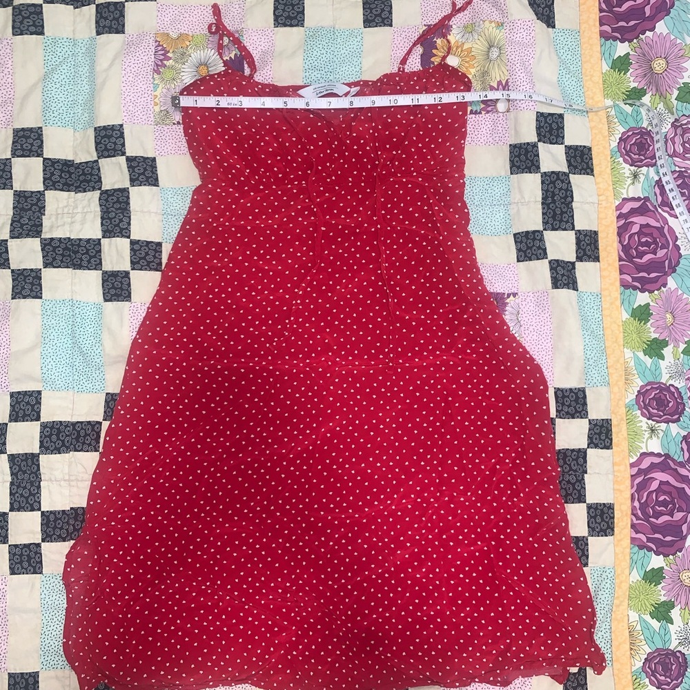 &Other Stories Red/White Polka Dot Dress